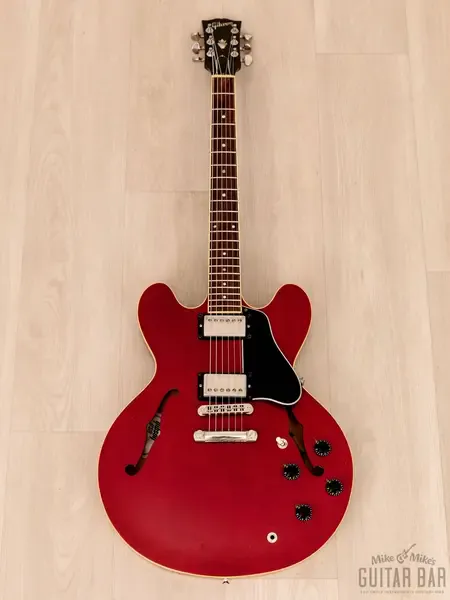 Полуакустическая электрогитара Gibson Memphis ES-335 Dot Figured Cherry USA 1991 w/'57 Classic PAFs & Case