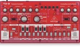 Аналоговый студийный синтезатор Behringer TD3-SB Strawberry Analog Bass Line Synthesizer
