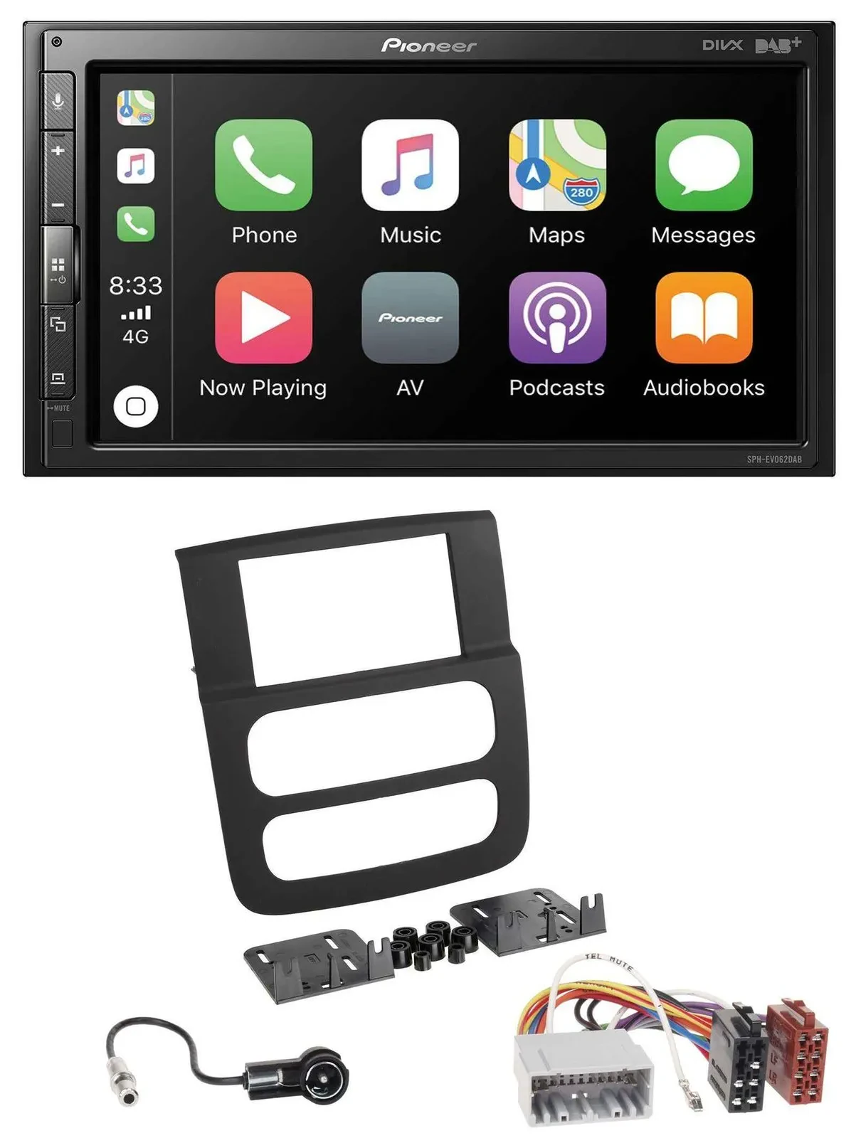 Pioneer USB MP3 DAB 2DIN Bluetooth Autoradio für Dodge RAM (2002-2006)