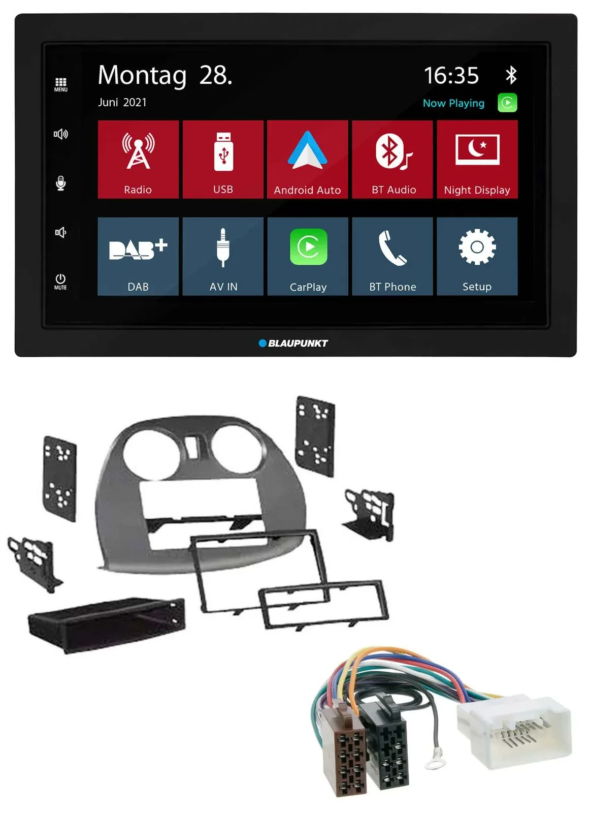 Blaupunkt MP3 Bluetooth DAB 2DIN USB Autoradio für Mitsubishi Eclipse 4G 05-12