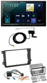 Pioneer 2DIN DAB USB MP3 Bluetooth Autoradio für VW Amarok ab 10 Beetle ab 11 EO
