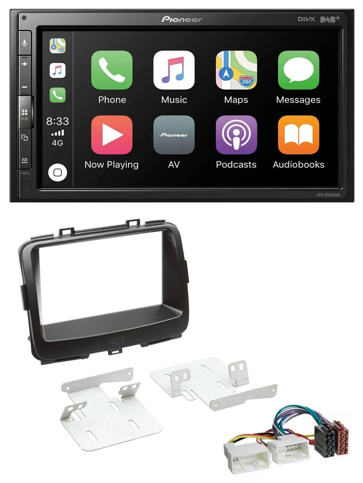 Автомагнитола для Kia Carens 4 RP (с 2013) Pioneer 2DIN, USB, Bluetooth, DAB, MP3