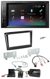 Pioneer DAB Lenkrad 2DIN Bluetooth USB Autoradio für Fiat Doblo ab 15 Mini-ISO p
