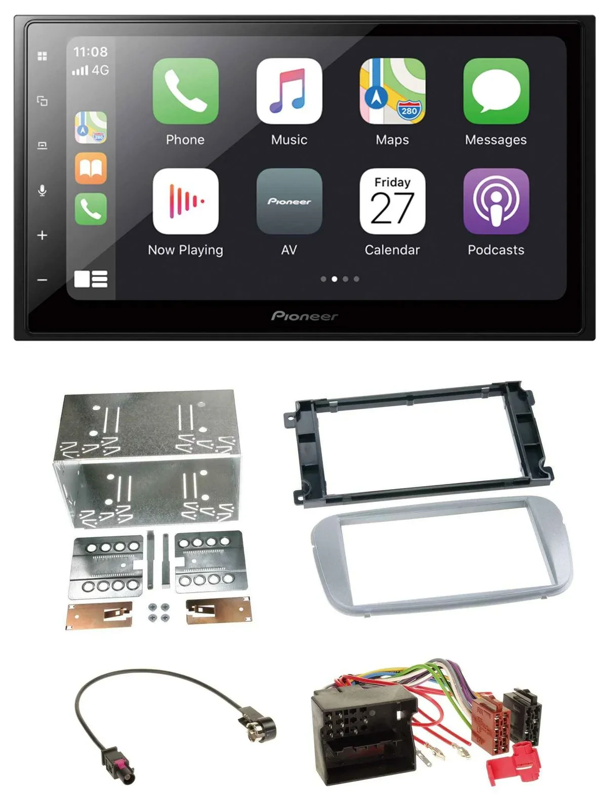 Pioneer MP3 Bluetooth DAB 2DIN USB Autoradio für Ford Mondeo 2007-2014 S-Max Pro