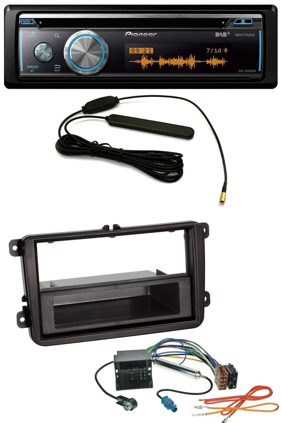 Автомагнитола для VW Sharan (с 2010) и Tiguan (с 2007) Pioneer CD/USB/Bluetooth/DAB/MP3