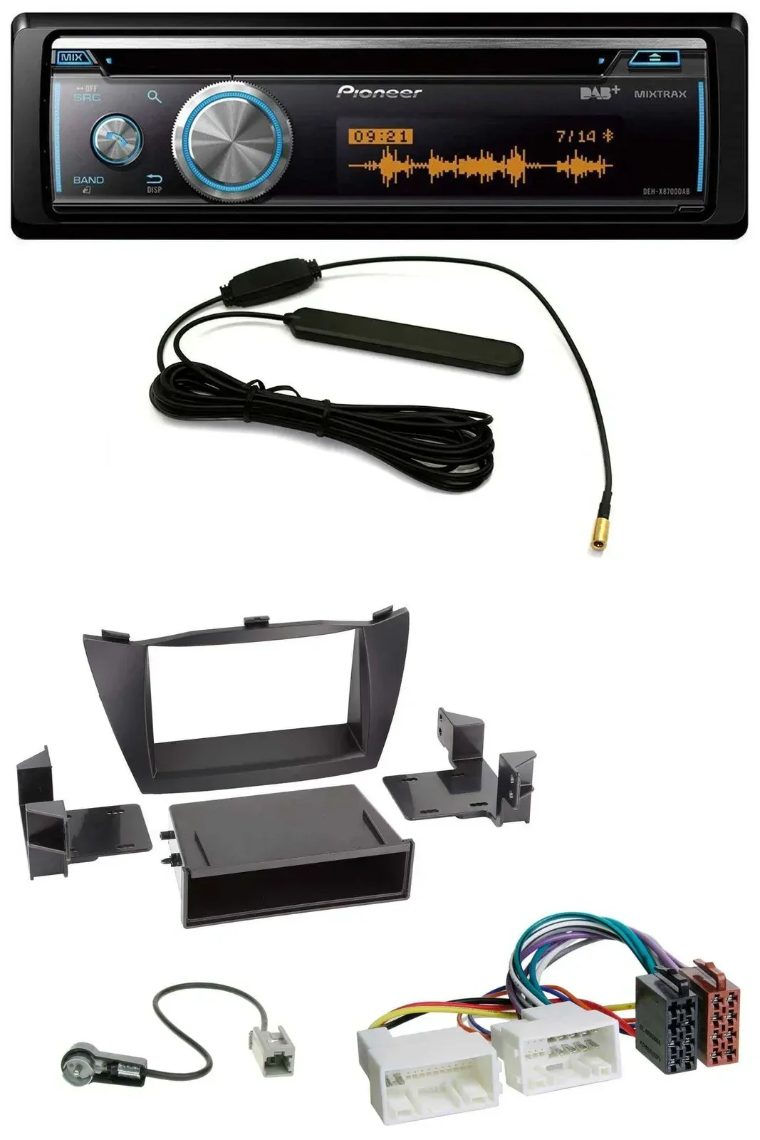 Автомагнитола для Hyundai Tucson (2010–2015) Pioneer CD USB Bluetooth DAB MP3