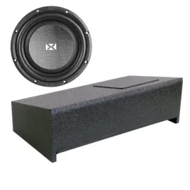 Автомобильный сабвуфер пассивный NVX SMW10D4 shallow-mount, с корпусом, двойная катушка 4 Ом, совместим с Ford F-150 Extended Cab (2009–2014)