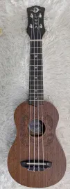 Luna Guitars Luna UKE HONU Turtle Soprano Size Mahogany Ukulele with Gig Bag