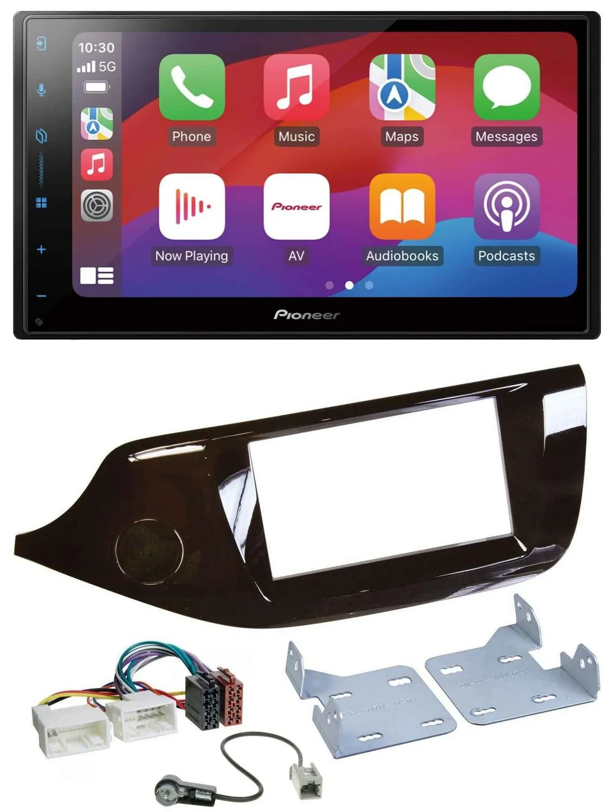 Автомагнитола Pioneer 2-DIN DAB USB MP3 Bluetooth для Kia Ceed (с 2012), глянцевая