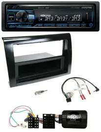 Alpine USB Bluetooth DAB Lenkrad Autoradio für Fiat Bravo 2007-2014