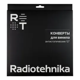 Конверт для виниловых пластинок Radiotehnika LPA011 12" с вкладышем (25 шт.) из рисовой бумаги антистатический  White