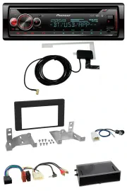Автомагнитола для Toyota Aygo AB7 (с 2022) Pioneer DAB/CD/MP3/USB/Bluetooth, матовый черный