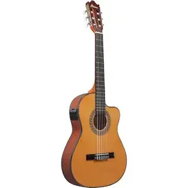 Классическая гитара с подключением Ibanez GA5TCE3Q Classical 3/4 Amber