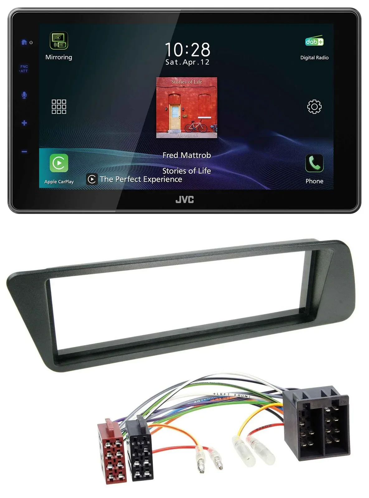 JVC DAB MP3 Bluetooth USB Autoradio für Peugeot 306