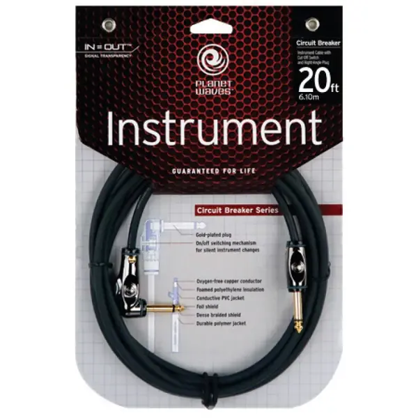 Инструментальный кабель Planet Waves PW-AGRA-20 6 м