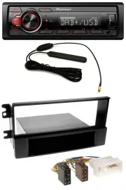Pioneer MP3 DAB 1DIN AUX USB Autoradio für Kia Sportage (ab 2005)