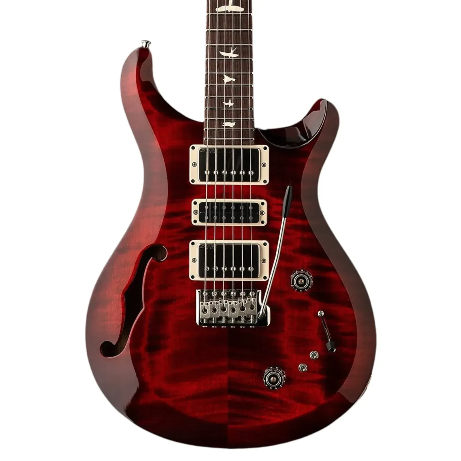 PRS S2 Special Semi-Hollow Electric Guitar, Rosewood Fingerboard, Fire Red Burst