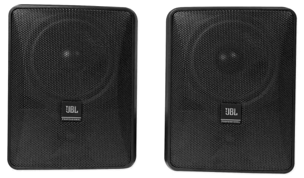 (2) JBL Control 25-1 5.25" 30w 70v Wall-Mount Commercial Restaurant/Bar Speakers