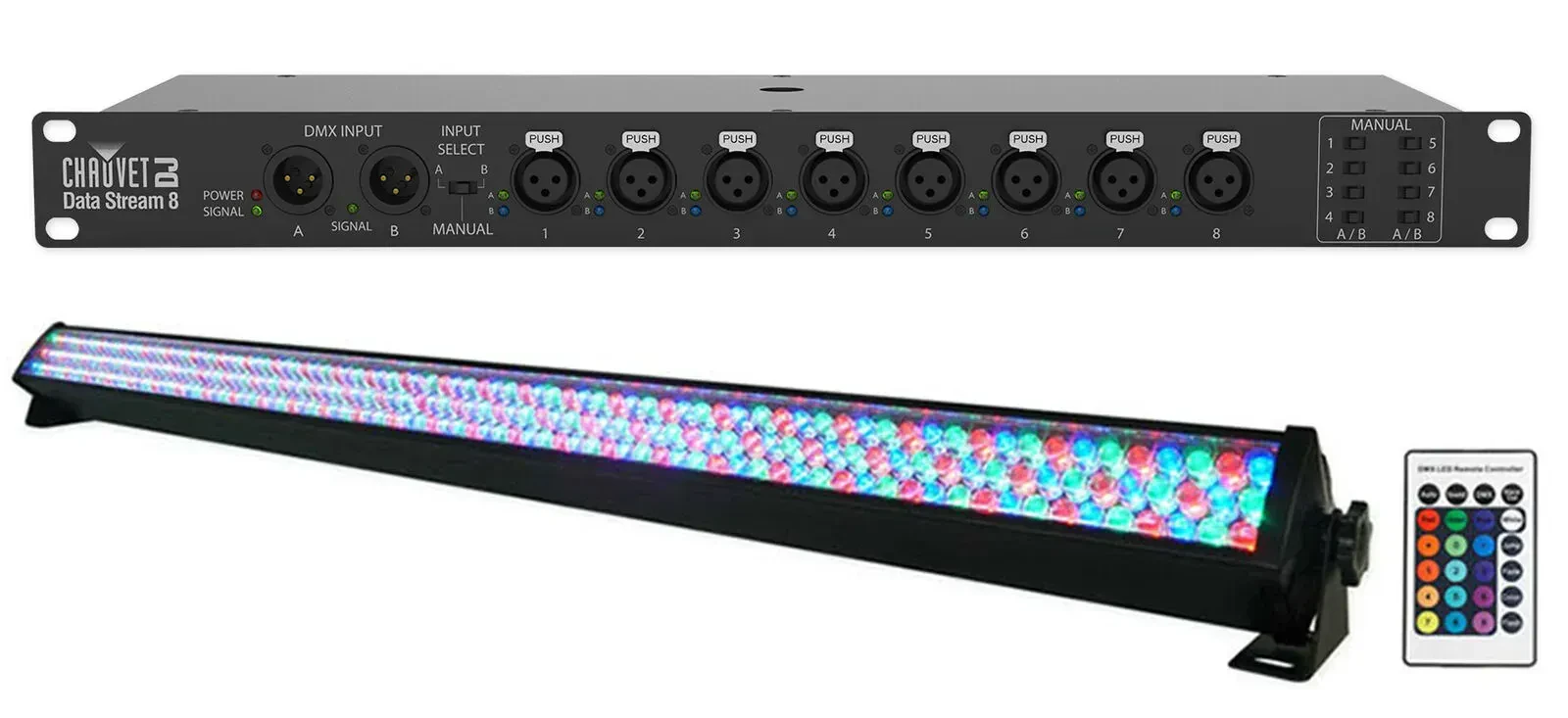 Комплект светового оборудования Chauvet DJ Data Stream 8 + ROCKSTRIP 252