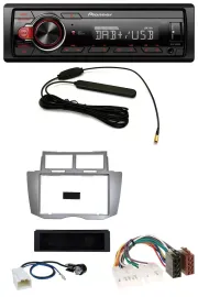 Pioneer MP3 DAB 1DIN AUX USB Autoradio für Toyota Yaris (2007-2011)