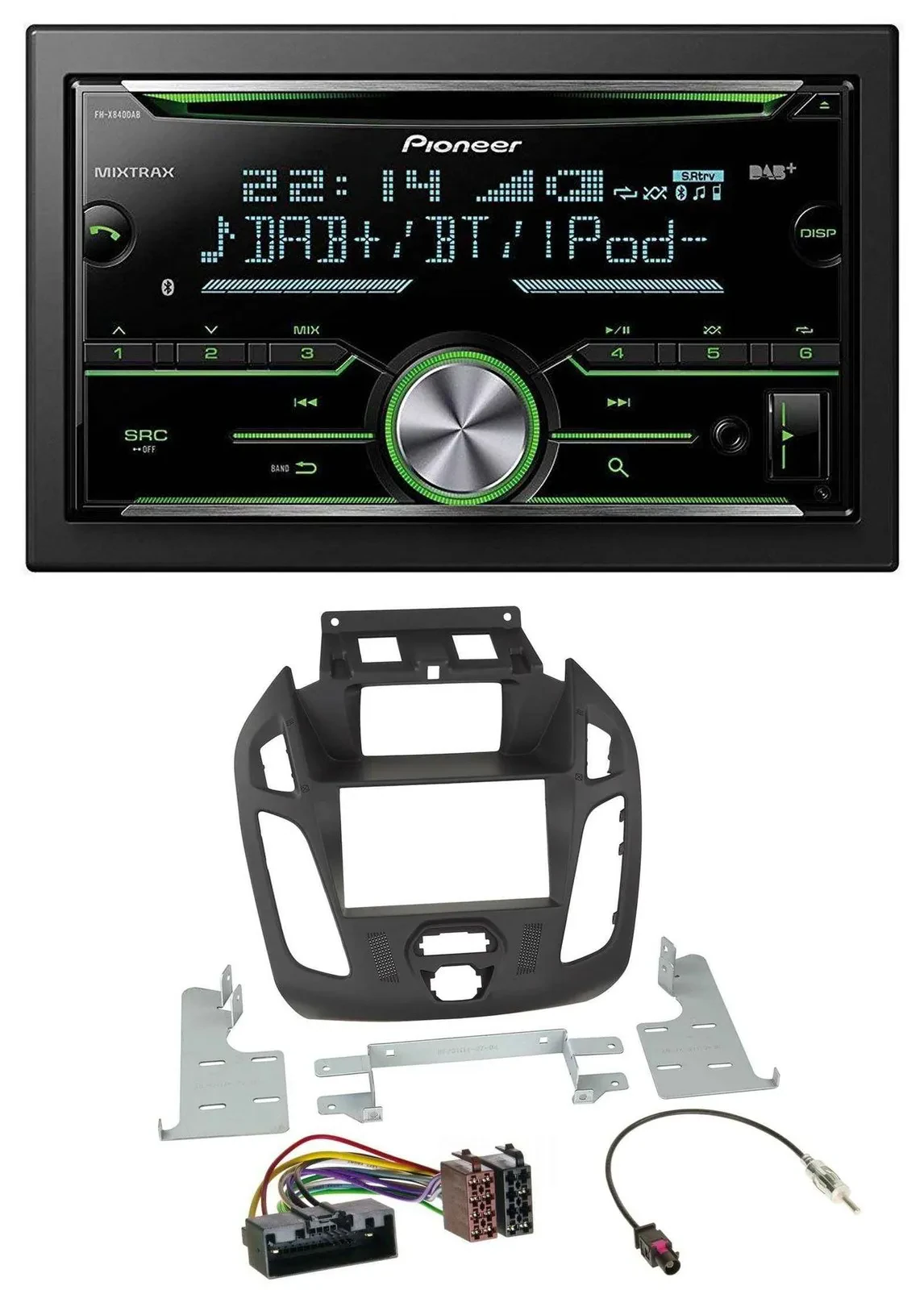 Автомагнитола для Ford Transit 2012–2018 Pioneer 2DIN, Bluetooth, DAB, USB, CD, MP3