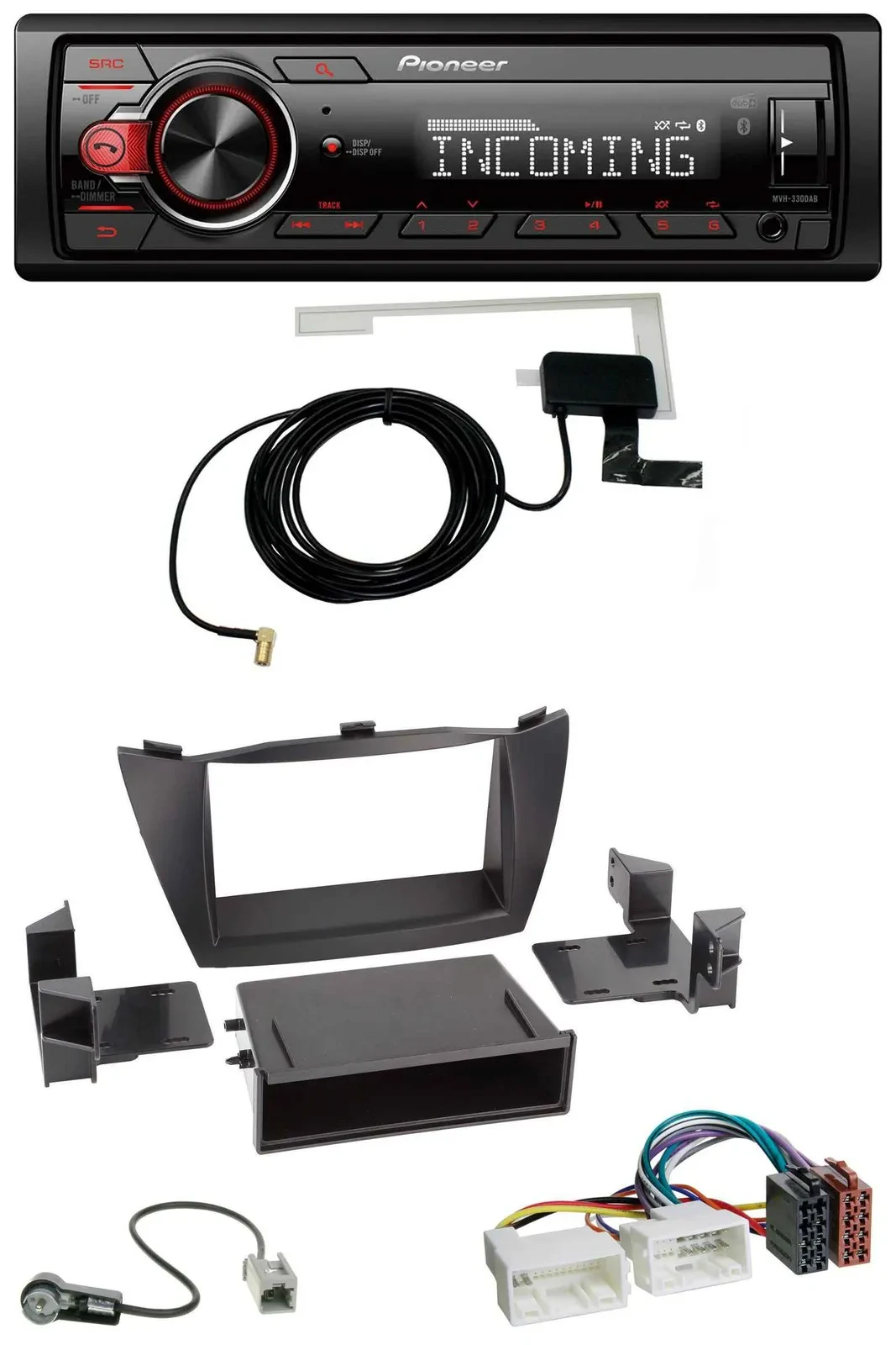 Pioneer MP3 AUX CD DAB USB Autoradio für Hyundai ix35 (LM, 2010-2013)