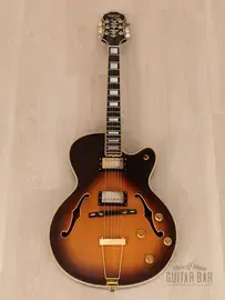 Электрогитара полуакустическая Epiphone Emperor Archtop HH Sunburst w/case Japan 1990s