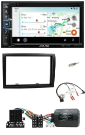 Alpine Bluetooth TMC USB DAB 2DIN Lenkrad Navigation für Citroen Jumper 2008-201