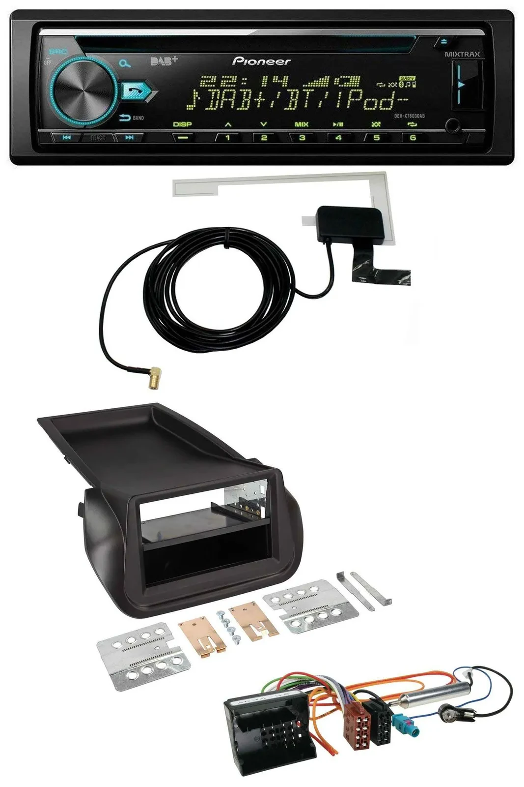 Автомагнитола Pioneer MP3 AUX CD USB DAB для Citroen Nemo/Peugeot Bipper (с 2008)