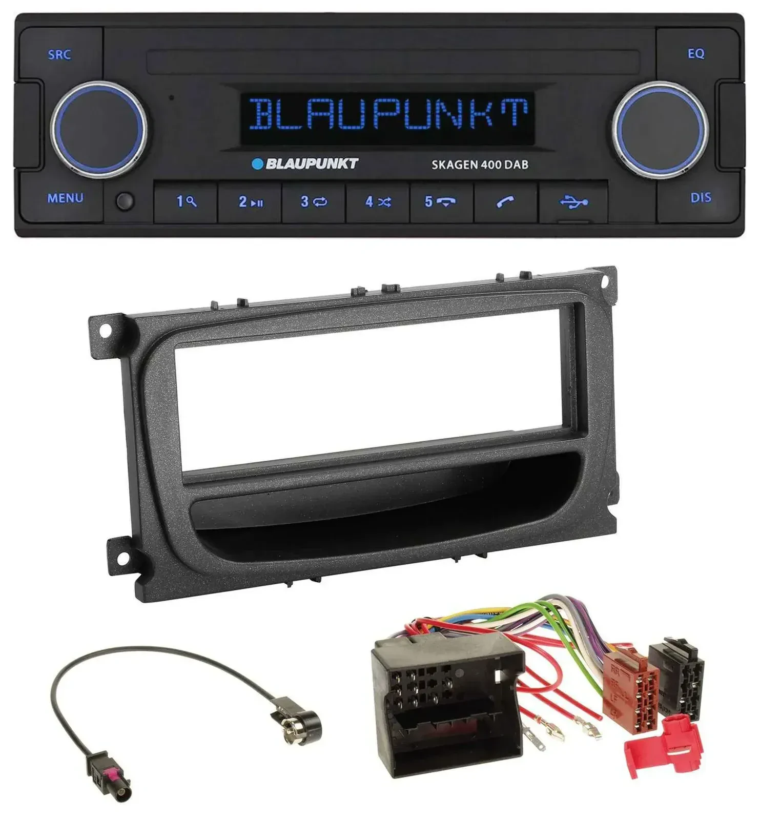 Blaupunkt DAB USB Bluetooth MP3 Autoradio für Ford Mondeo S-Max 07-14 Ablagefach