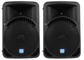 (2) Rockville RPG15BT 15" 1000w Powered DJ PA Speakers BlueTooth, Wireless Link