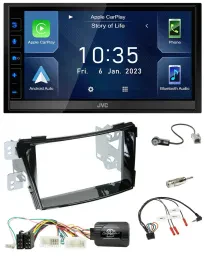 JVC DAB Bluetooth Lenkrad USB 2DIN Autoradio für Hyundai i40 ab 2011 VF Klavierl