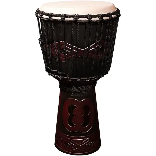 Джембе Sawtooth Tribe Series 12" Hand Carved Unity Design Rope Djembe с чехлом