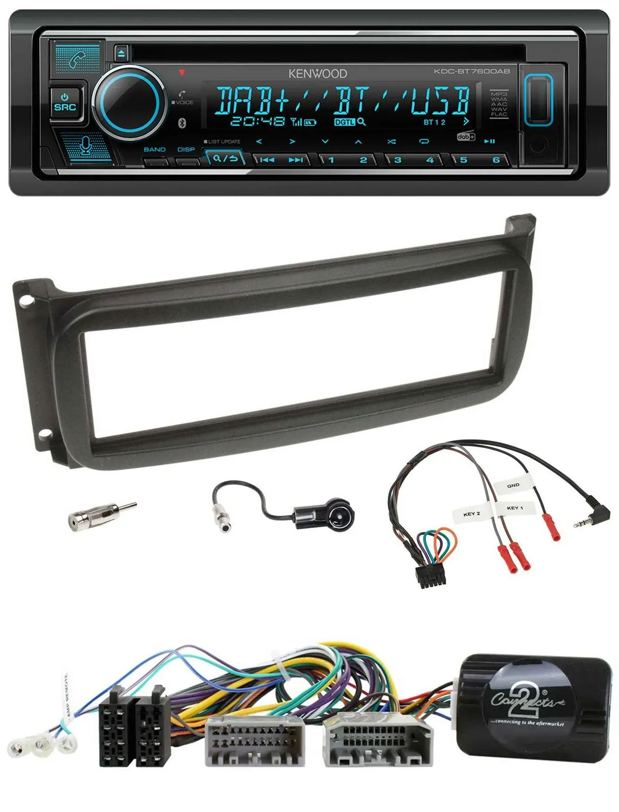 Автомагнитола Kenwood Bluetooth DAB USB CD для Chrysler Dodge RAM (с 2002)