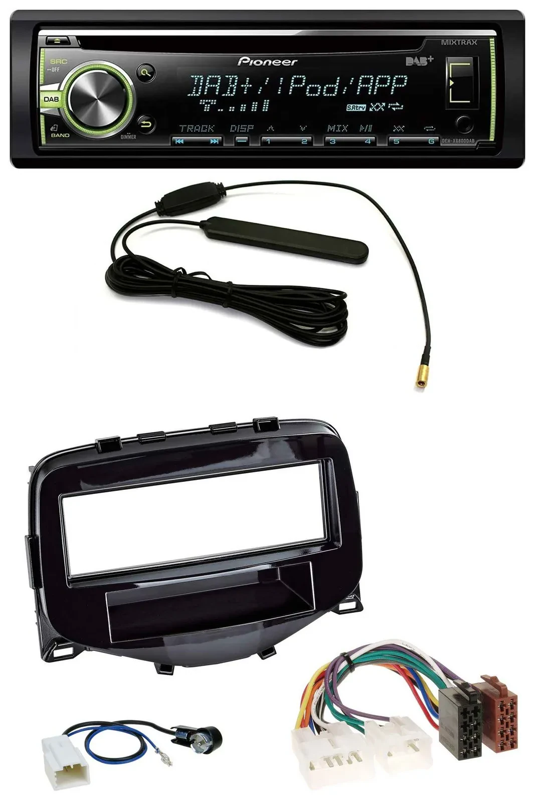 Pioneer MP3 USB CD DAB AUX Autoradio für Toyota Aygo (2014-2021)