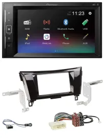 Pioneer DAB MP3 2DIN Bluetooth USB Autoradio für Nissan Qashqai X-Trail ab 14