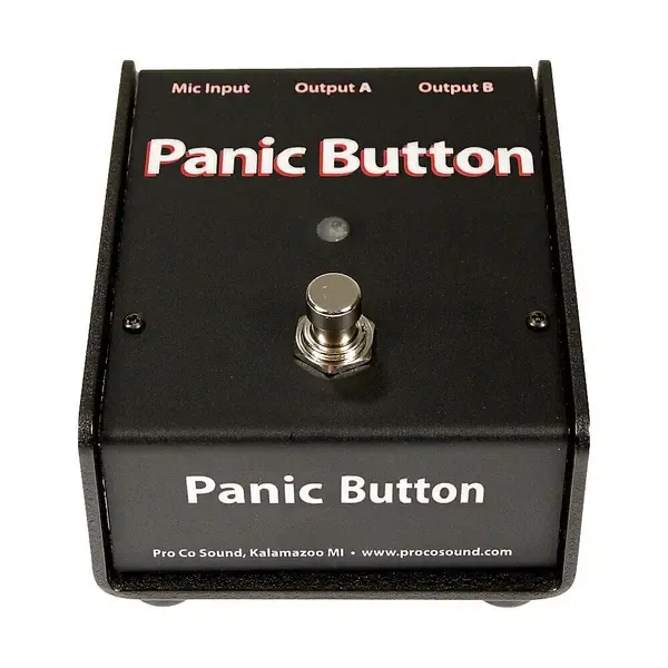 Pro Co Panic Button Mic A/B Box