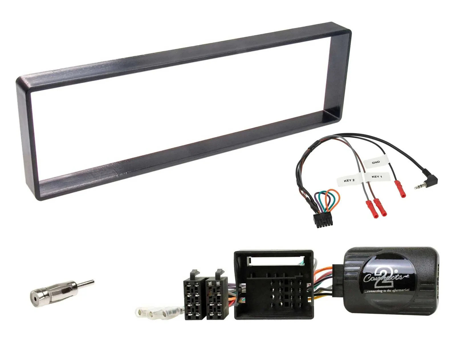 Radioset Lenkradadapter DIN Autoradio für Citroen C4 2004-2010 schwarz