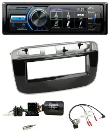Автомагнитола JVC Bluetooth USB DAB для Fiat Punto/Punto Evo (с 2009) с поддержкой управления на руле