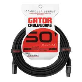 Микрофонный кабель Gator GCWC-XLR-50 Composer Series Black 15.2 м