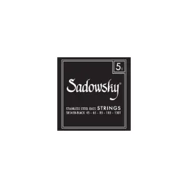 SADOWSKY Black Label Bass String Set, Stainless Steel, Taperwound - 5-String, 04