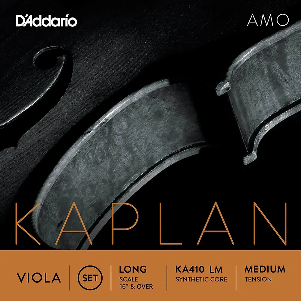Струны для альта D'Addario Kaplan Amo 16"+, среднее натяжение (набор, 4 шт)