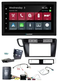 Blaupunkt DAB Bluetooth USB Lenkrad 2DIN Autoradio für Audi Q5 8R 08-17 Infoadap