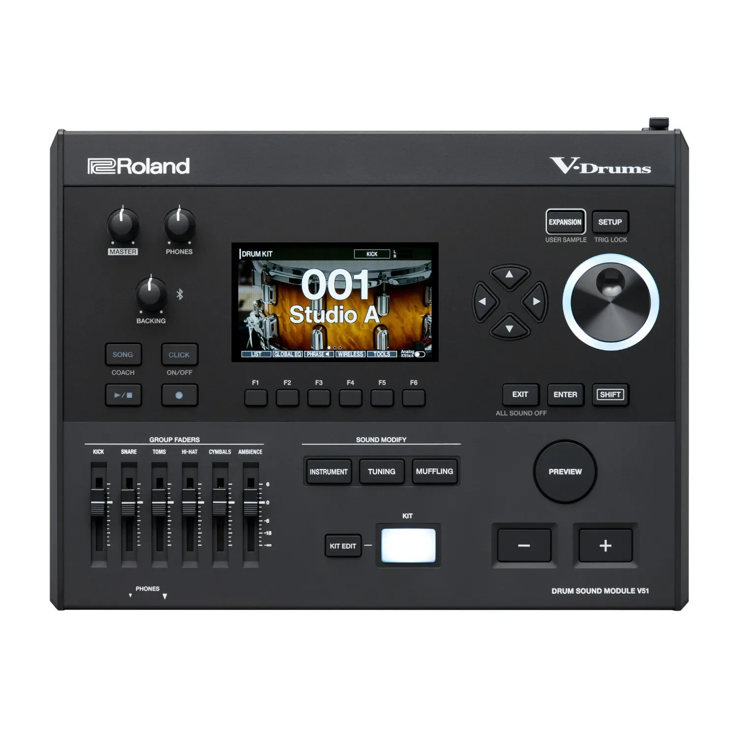 Roland V51 V-Drums Electronic Drum Sound Module with Bluetooth Audio