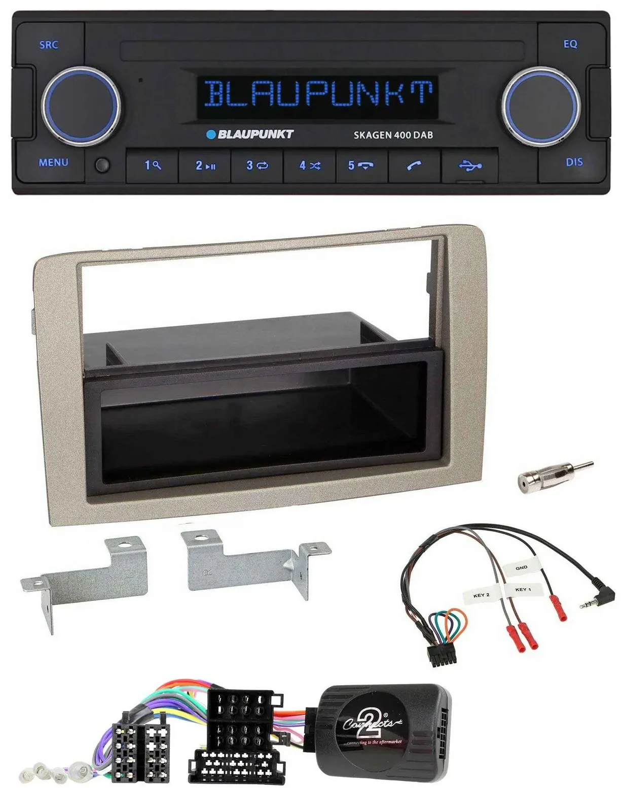 Blaupunkt DAB USB Bluetooth Lenkrad Autoradio für Lancia Musa 2004-2012