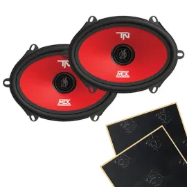 MTX Terminator68 5x7”/6x8” 2-way 4-ohm Coaxial Car Speakers with Sound Damping
