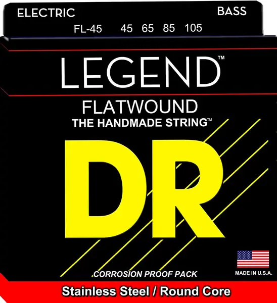 Струны для бас-гитары DR Strings Legend FL-45 45-105