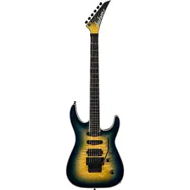 Электрогитара Jackson Pro Plus Series Soloist SLA3Q Electric Guitar Amber Blue Burst