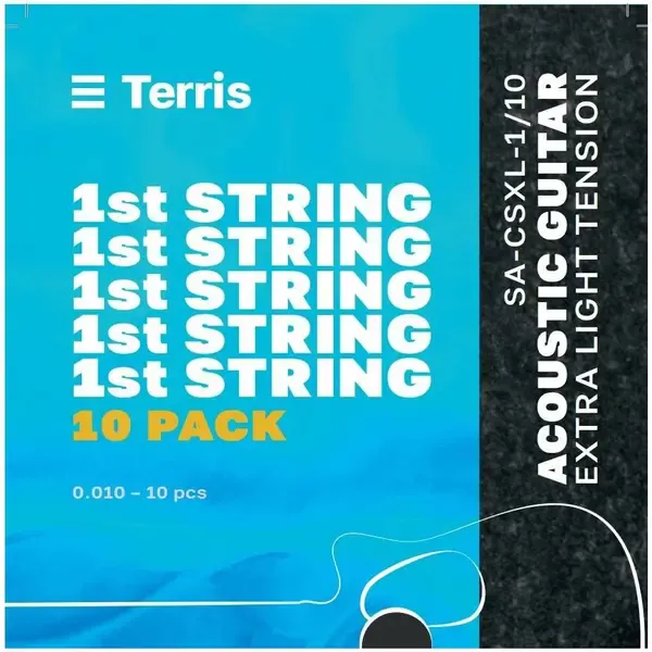 Струна одиночная Terris SA-CSXL-1/10 Extra Light Tension 010