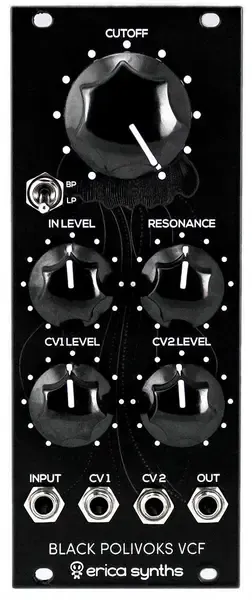 Модульный студийный синтезатор Erica Black Polivoks VCF V2 Eurorack Synth Module